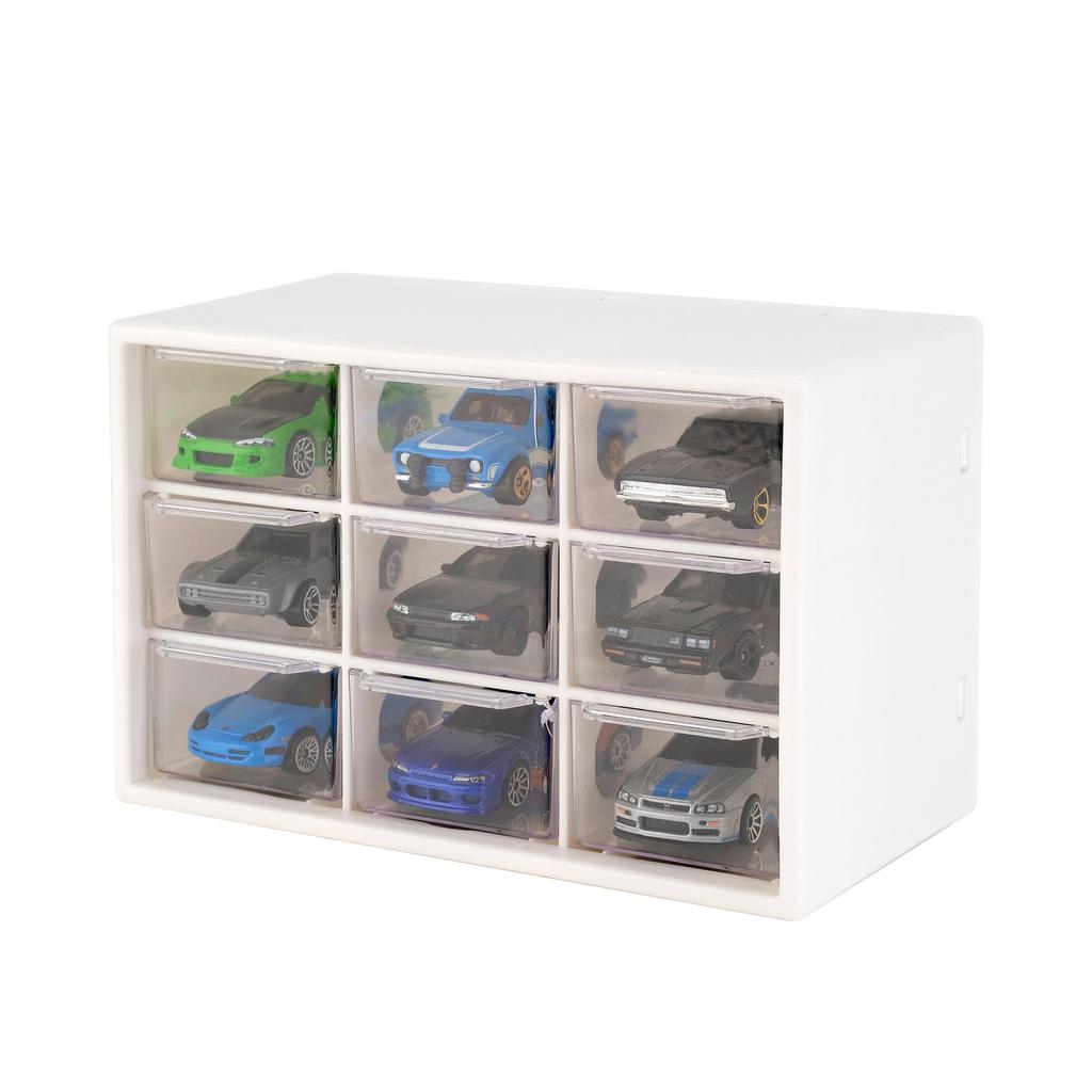 Hot Wheels 1:64 Diecast Car Display Stand & Organizer Box for Kids