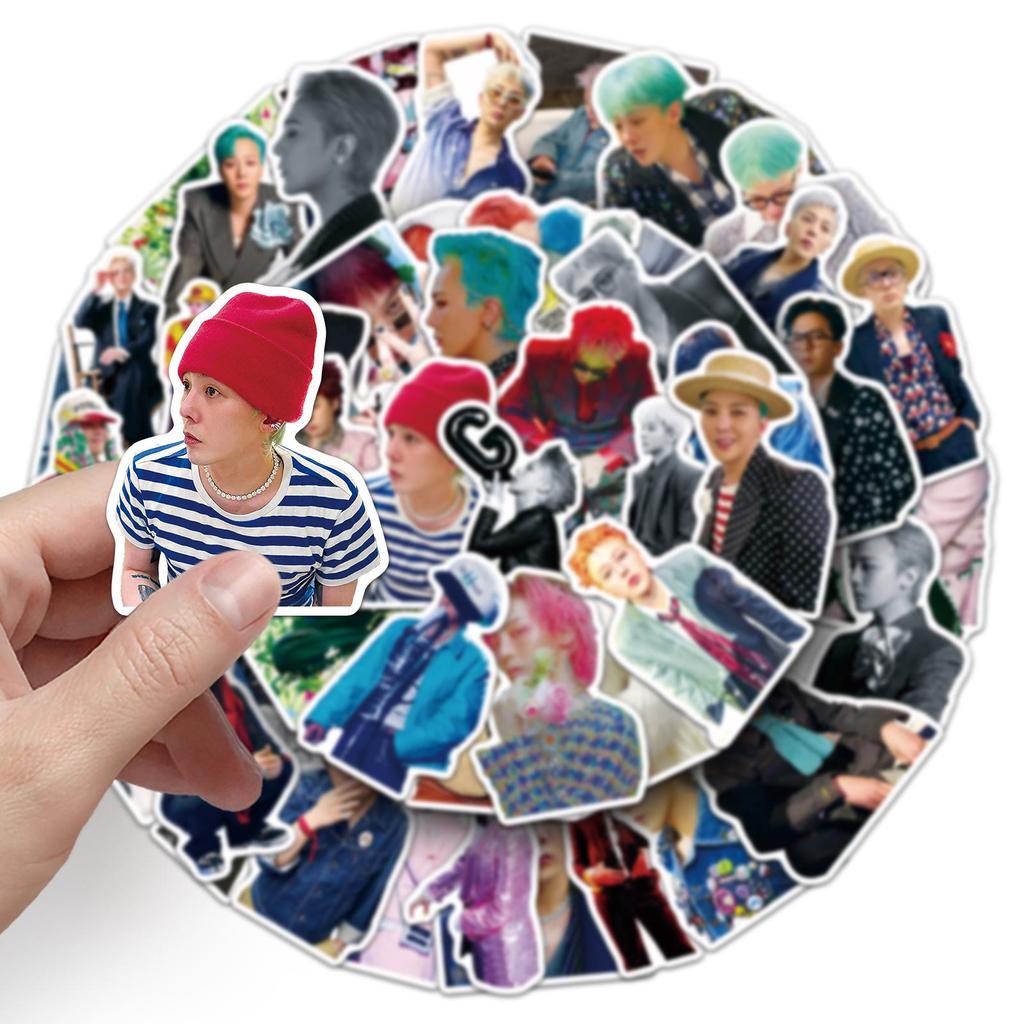 50 G-Dragon Stickers: Korean Boy Group Graffiti for Phone Cases, Water Bottles, Journals & Tablets