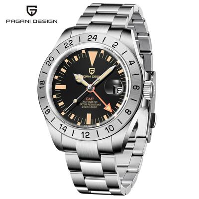 Pagani Design Herren GMT Automatische Mechanische Uhr PD1693