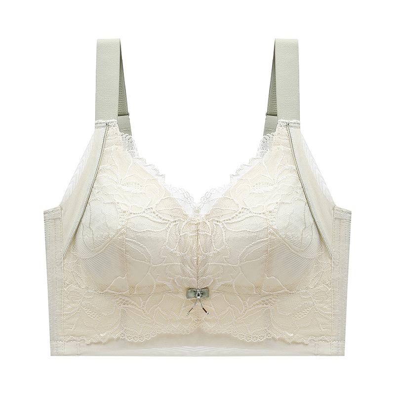 

Великі груди демонструють невеликий тип регулювання, великий розмір бюстгальтера-збірки, ультратонка модель без сталевого кільця для збору вторинних грудей 44/100D шампанського