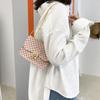 Women's Bag Summer Printing Plaid Corrugated Lock Chain Small Square Bag Single Shoulder Oblique Span Mobile Phone Bag