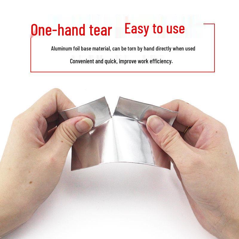 0.2MM Waterproof Self-Adhesive Aluminum Foil Tape for Range Hood, Exhaust Duct Sealing, & Moisture-Proof Kitchen Cabinet