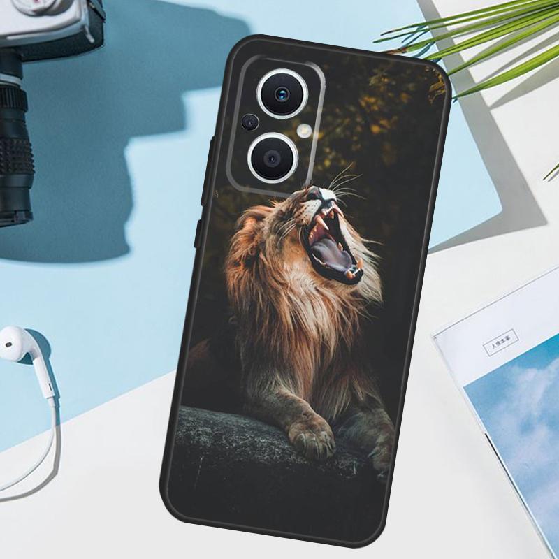 Roaring Lion Cover For OPPO Reno 12 F 13F 14F 11F 10 11 13 14 Pro 7 8 Lite OPPO Find X9 X5 X6 X8 Pro Case