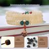 Jade Bodhi Wurzel Abakus Perlen Armband mit Lotus Kapsel Anhänger - Beliebtes literarisches Accessoire