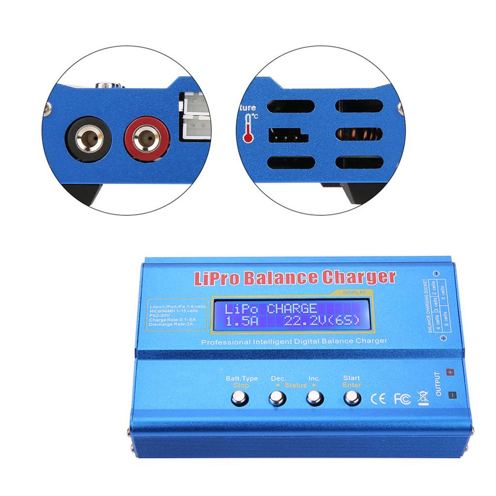 B6 80W Digital LCD Balance   Dis  for L  NiMH RC Battery(without Plug)