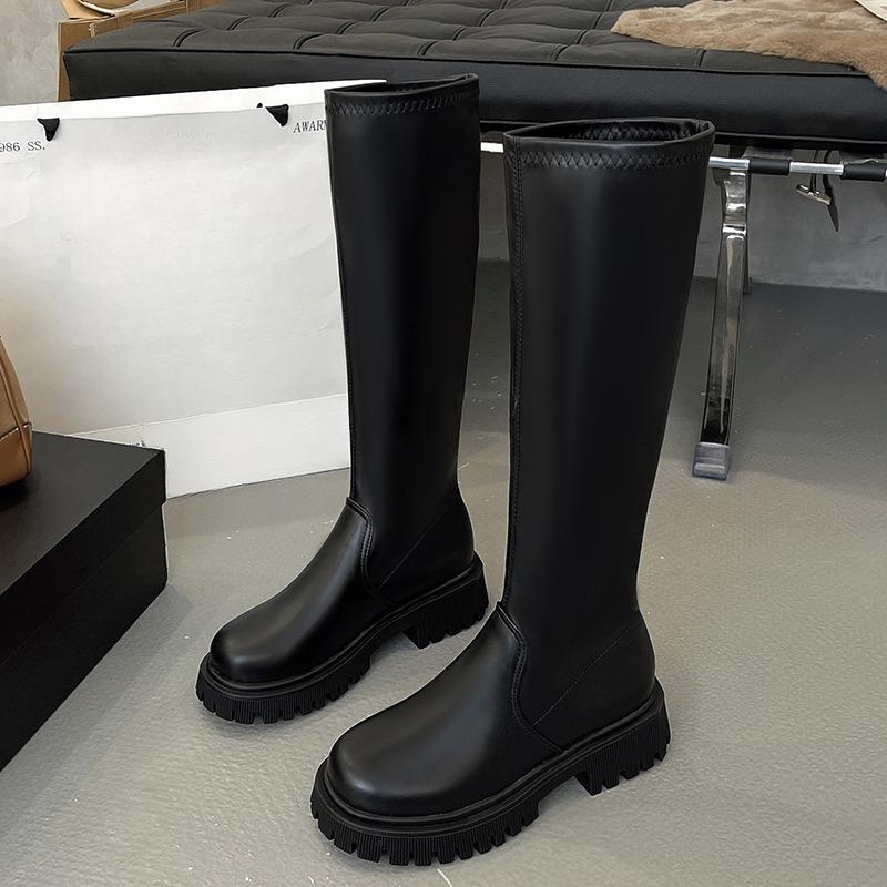 Fashion Winter Platform Women Long Boots 2025 Fashion Elegant Classical Shoes Designer Comfortable New Brand Shoes Snow Knee Boots Mujer