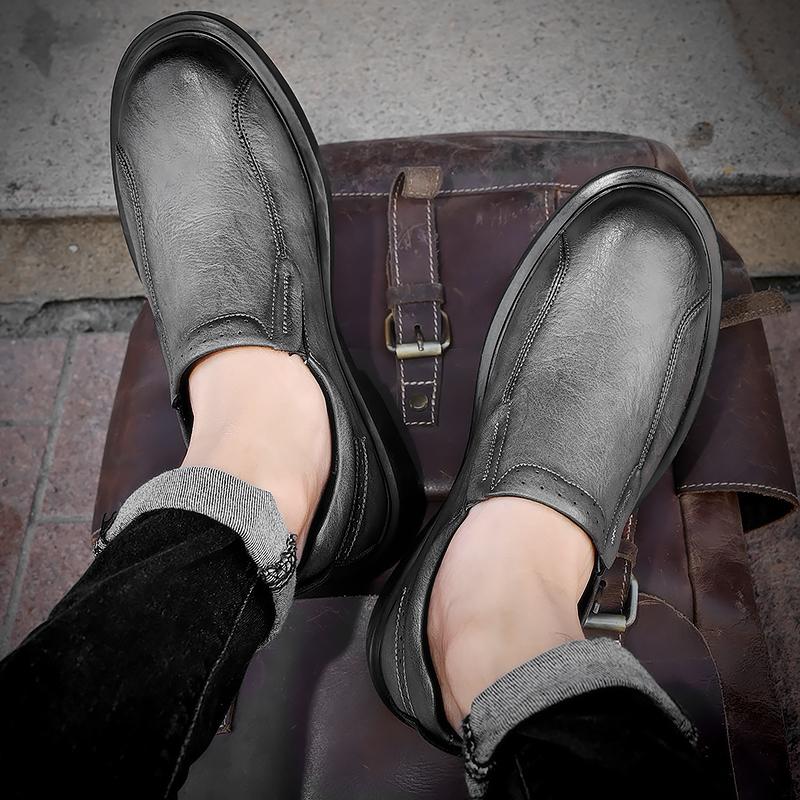 Mens Loafers Handmade Mens Slip On Driving Shoes New Arrival for Men Business Office Shoes 2024 Genuine Leather Male Gents Shoes