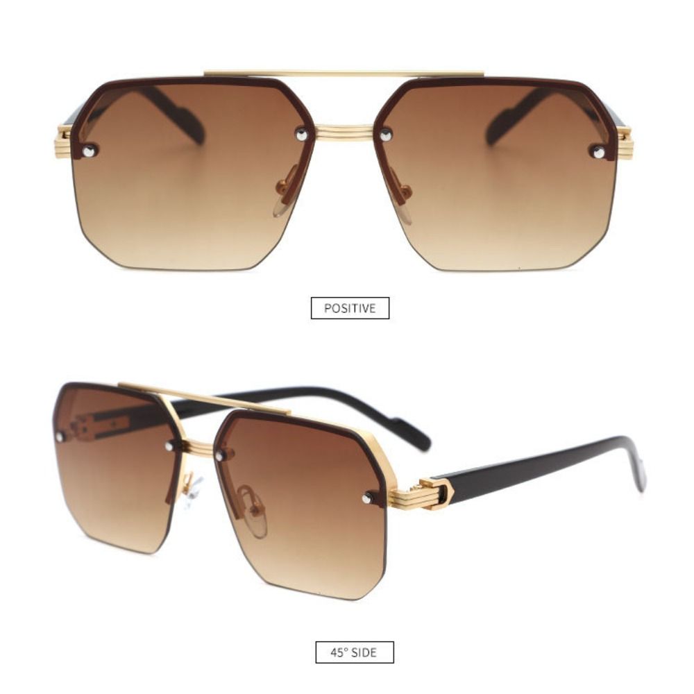 Retro Punk Windproof Sunglasses Metal Black Shades Motorcycle Goggles UV Protective Cycling Accessories Eyewear