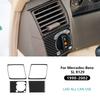 Real Soft Carbon Fiber Sticker For Mercedes Benz SL R129 1990-1994 1995 1996 1997 1998 1999 2000 2001 2002 Car Side Air Vents