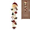 Glowing Christmas Door Decor Hangable Seasonal Accent Quilted Swag Lighted Christmas Door Decor Hanger For Home Farmhouse Villa
