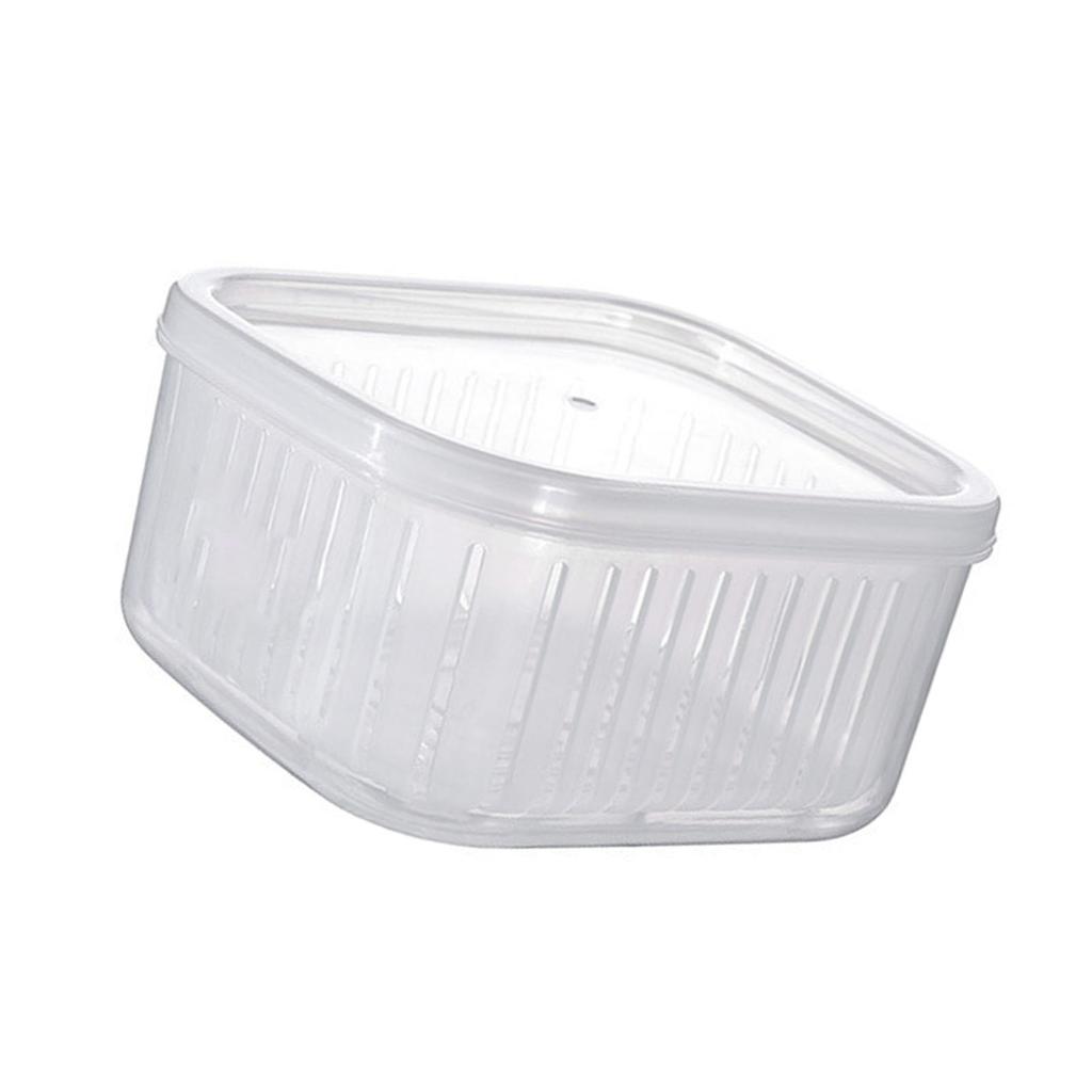 Raining Fruit Storage Containers for Fridge Keep Freshness Sealed Lid Clear Vegetable Fruit Fridge Organizer