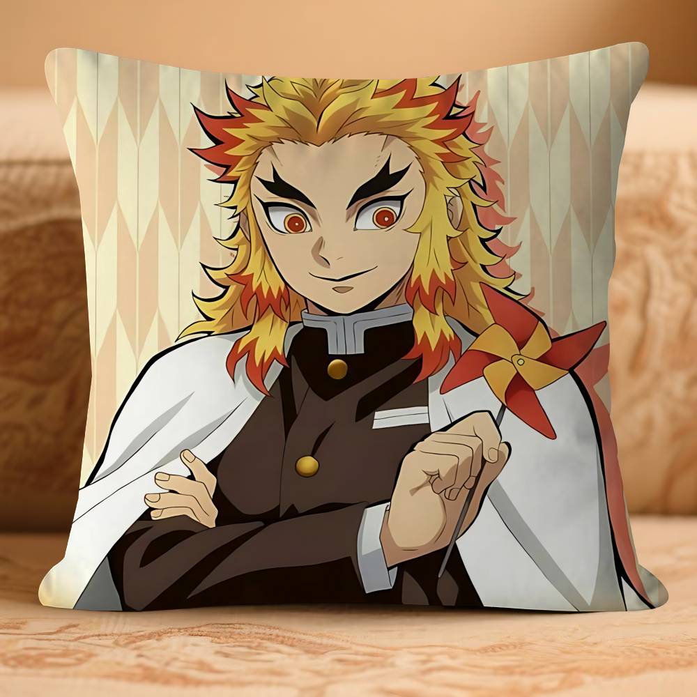 

Anime Characters Kyoujurous RengokuS Pillow Case Removable Washable Cushion Cover – All-Season Soft Linen 16x16Inch