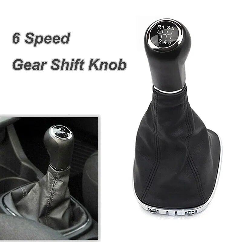 6 Speed Manual Gear Shift Knob Shifter Gaiter Boot Cover Car Accessories For Opel/Vauxhall Adam M13 2012 2013 2014-2019 Auto Interior Parts