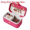 Jewelry Organizer Storage Case With Leather Material For Travel And Gift Use
