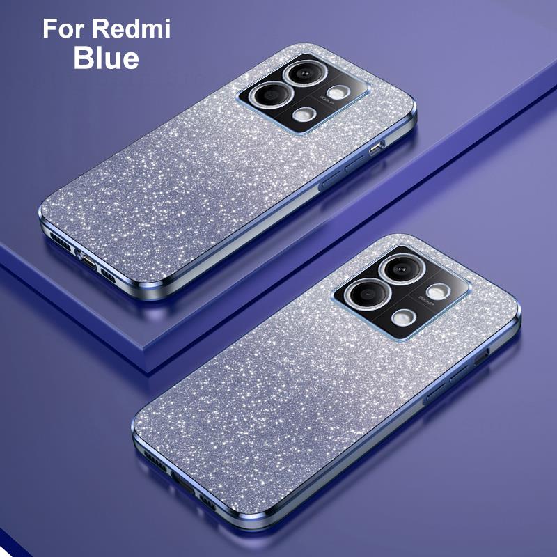 

6D Electroplated Glitter Phone Case For Xiaomi Redmi Note 12 13 Pro Plus 5G 12s 11s 12C 13C Note 8 9 10 11 Pro 4G 5G Clear Cover Redmi Note 13 Pro 5G