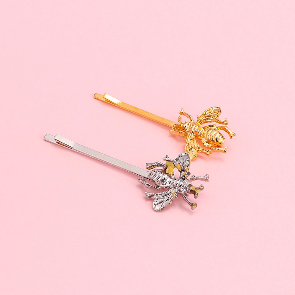 

Bee 2pcs Fashion Wear for Gift Hair Barrettes Bee Accessories Jewelry Women золотий