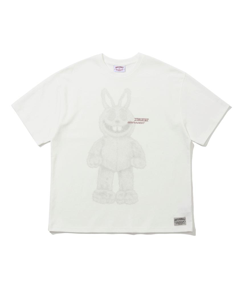 Bieseulaebis Big Trippy Rabbit Short Sleeve T-Shirt White