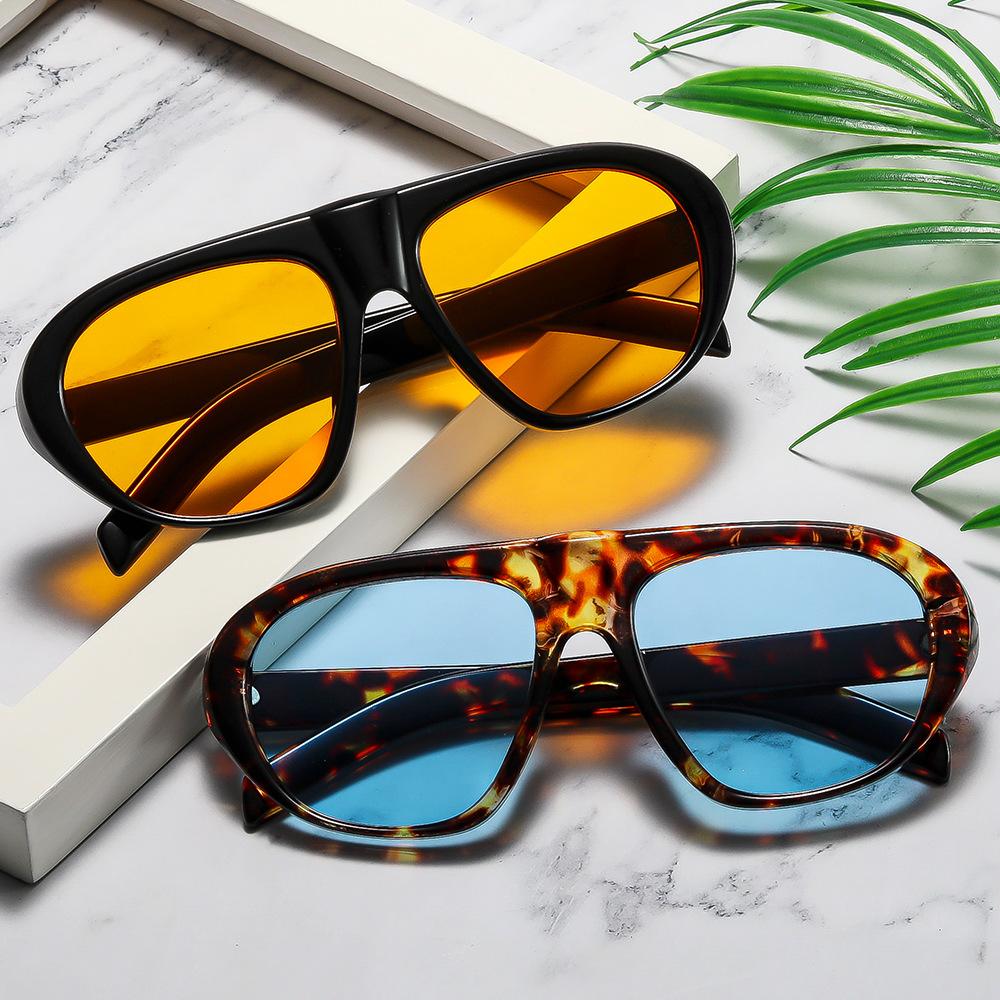 European and American personalized sunglasses retro high-quality sunglasses simple trend outdoor sunscreen glasses men and women
