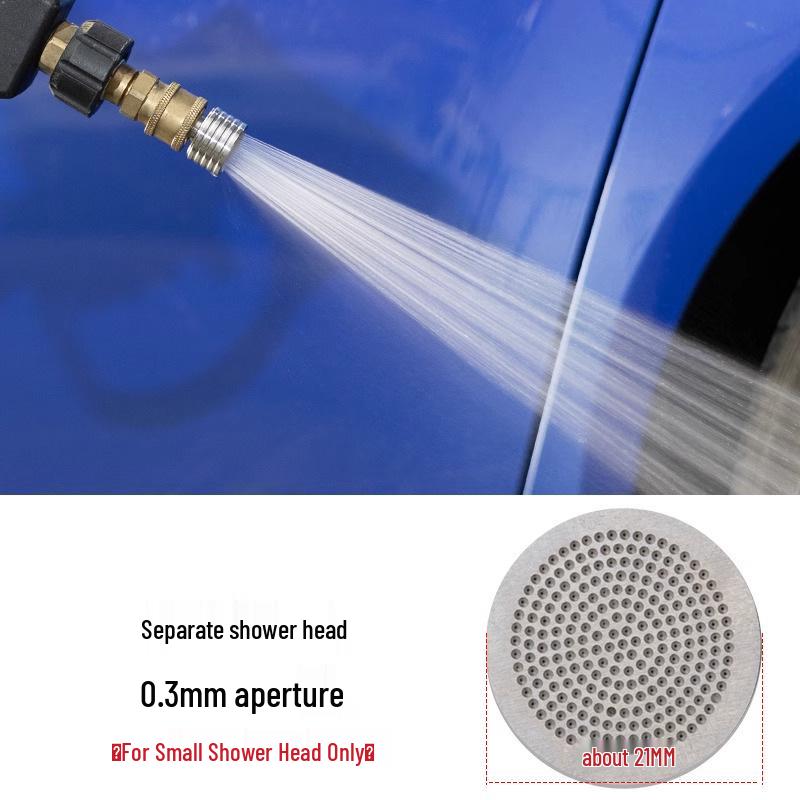 1/4 Quick Connect High Pressure Car Wash Gun - Stainless Steel Shower Head & Soft Nozzle for Watering, Vegetable Washing & Wheel Cleaning