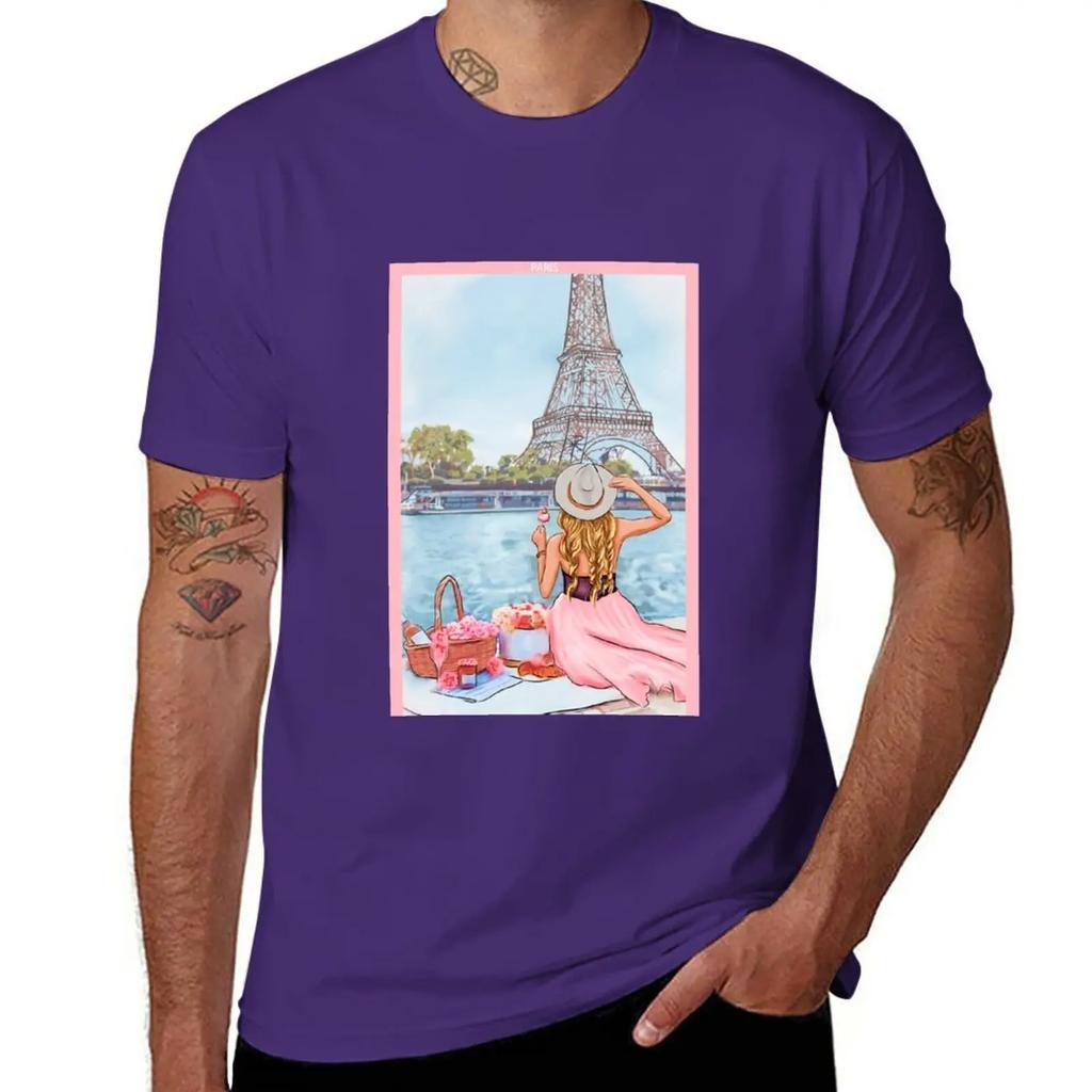 Paris Vibes T-Shirt quick drying shirts graphic tees tops sublime clothes for men