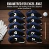 10pcs Neoprene Golf Club Head Covers Shockproof Golf Club Head Protector  Golfing Accessory