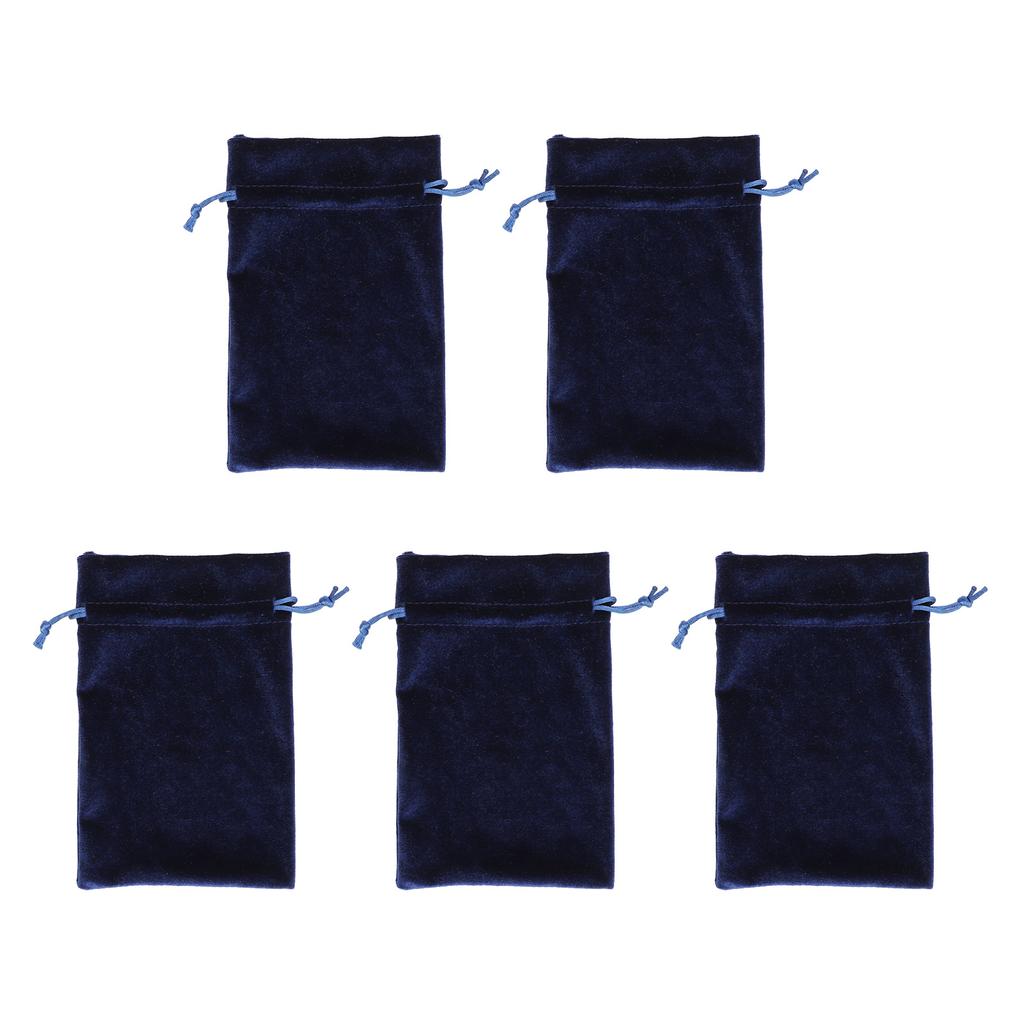 5PCS Velvet Gift Bag Multifunctional Soft Drawstring Dice Storage Bag for Jewelry Bracelet
