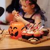 Halloween Cake Toppers – Bloody Knife & Cleaver Paper Flags for Spooky Party Cupcakes, Desserts, and Treats Decoration