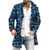 Spring New Men's Pocket Versatile Daily Retro Stand Up Collar Medium Long Woolen Coat Men's Casual Coat Men's Clothing