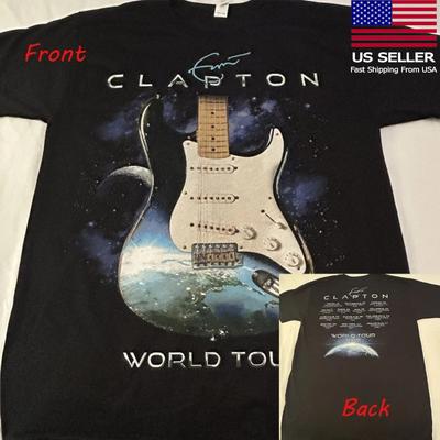 NOUVEAUX VÊTEMENTS MERCHANDISING ERIC CLAPTON WORLD TOUR 2025, T-shirt Unisexe Toutes Tailles