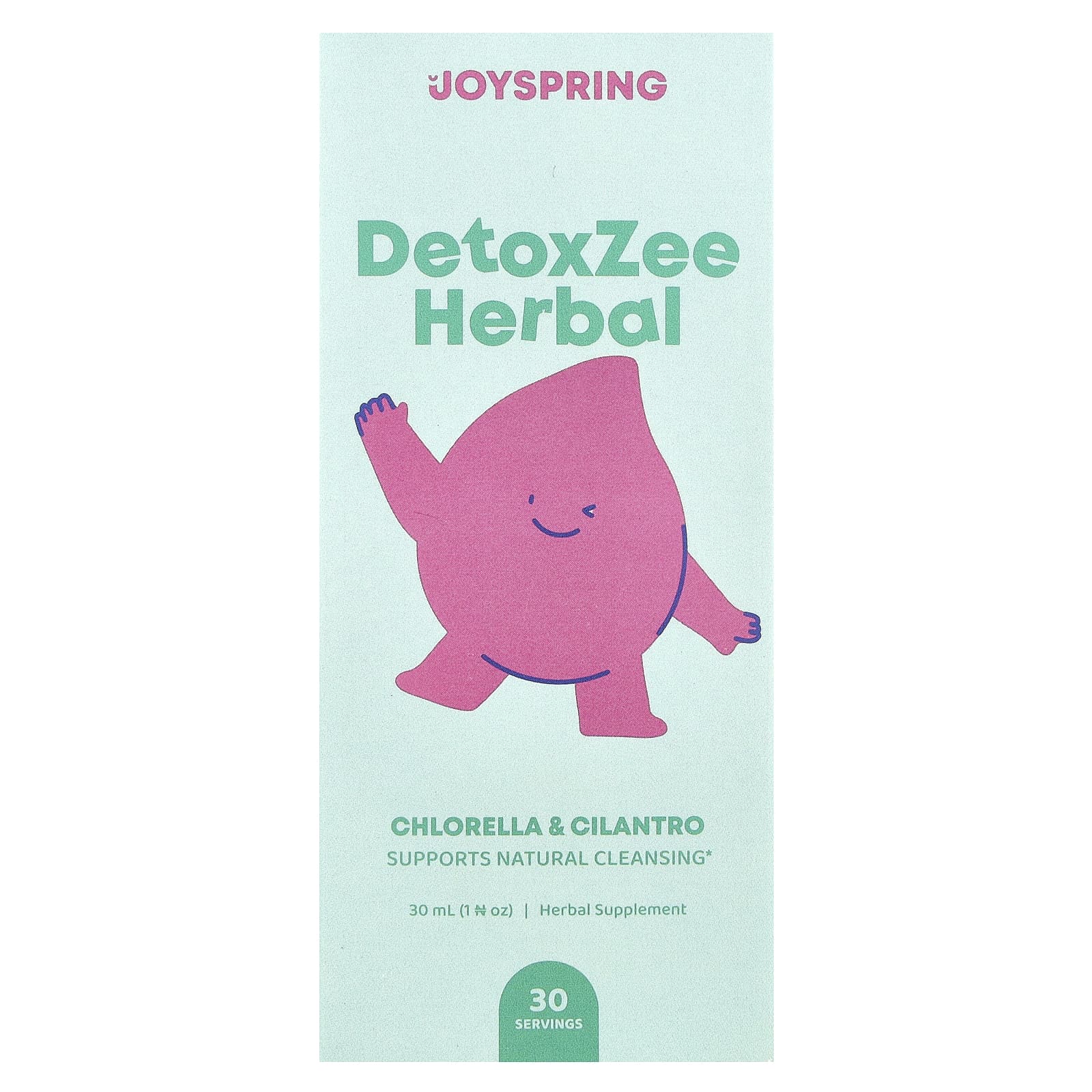 

JoySpring, DetoxZee Трав яний, 1 рідка унція (30 мл)