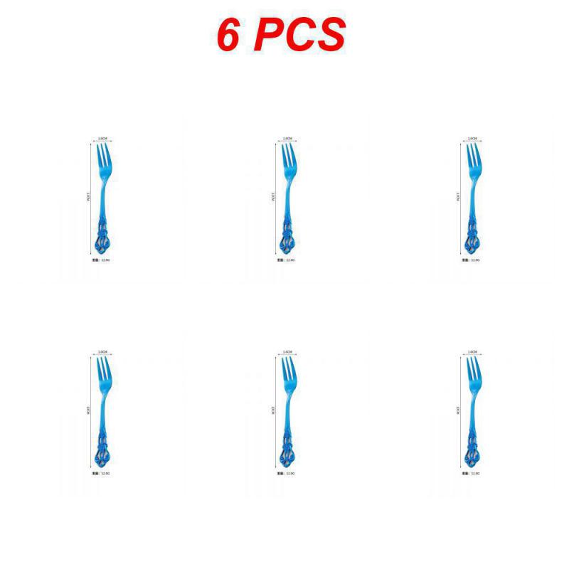 2/4/6 ST Kaffetillbehör Sked Rostfritt Stål Europeisk Stil Snidad Liten Kökstillbehör Snacks Skopa Matservis