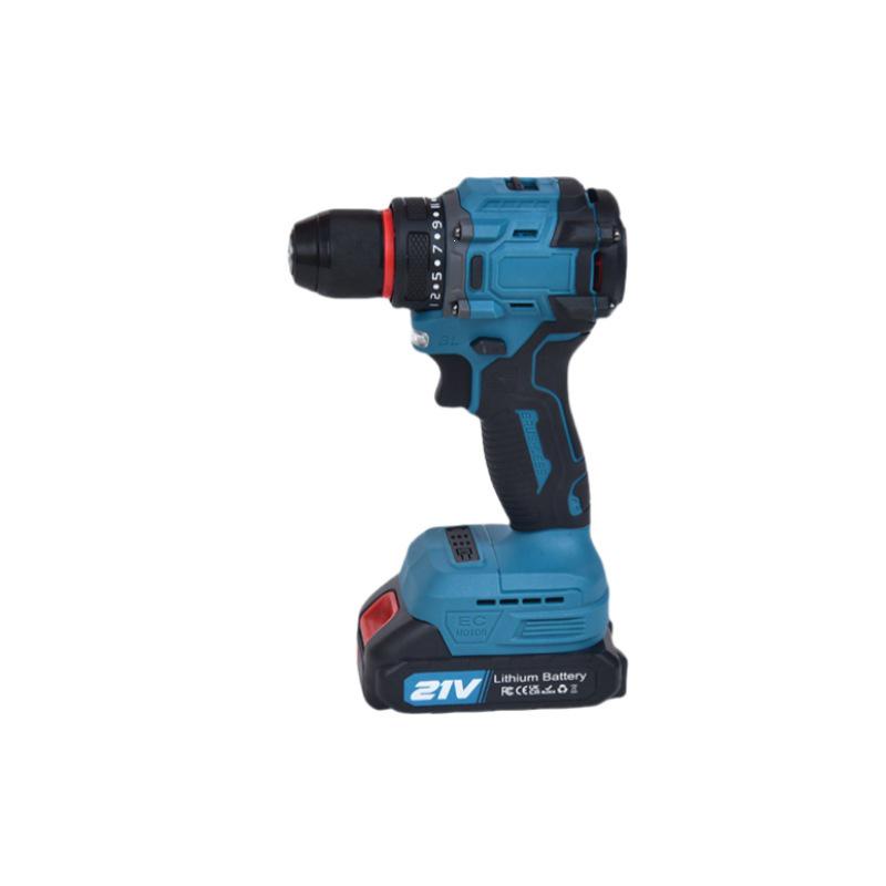 21V Brushless Handheld Drill: Multifunctional, Rechargeable Lithium Battery Screwdriver with Powerful Motor.