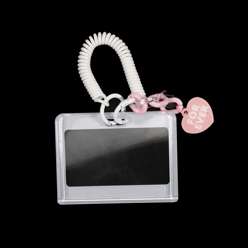 Dialog Box Transparent Card Cover Student Cartoon Slider Card Pack Game Card ID Card Set Pendant Anti-lost Card Holder