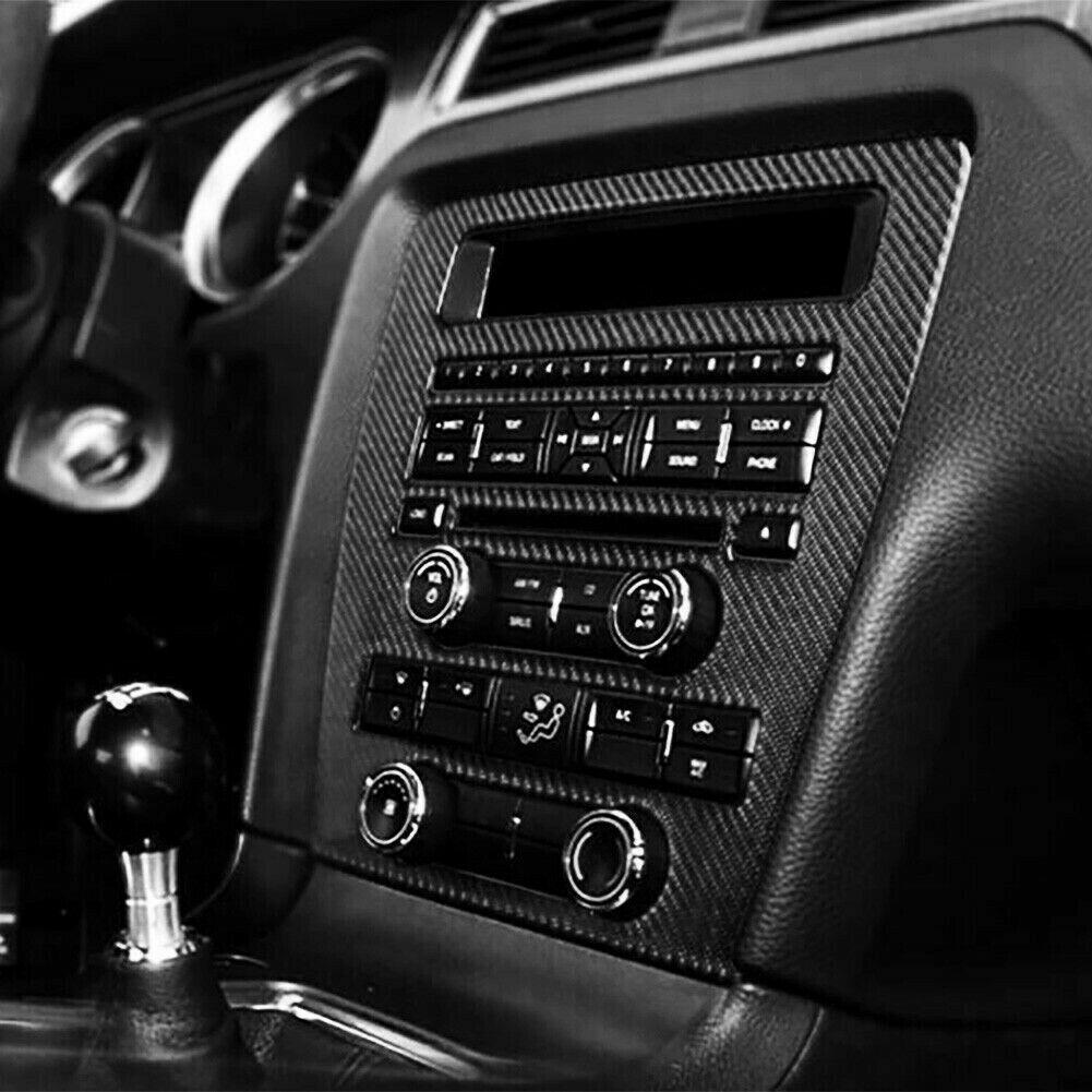 Dla Ford Mustang 2009-13 Wykończenie panelu konsoli środkowej z włókna węglowego