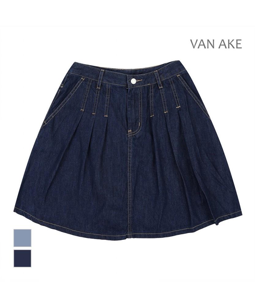 VANAKE Washed Denim Skirt_Vb35Dku204Z