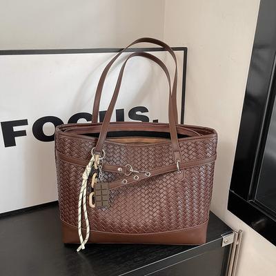 Borsa da Donna Casual di Alta Gamma, Borsa Tote alla Moda, Semplice Borsa a Spalla Grande Capacità per Pendolari