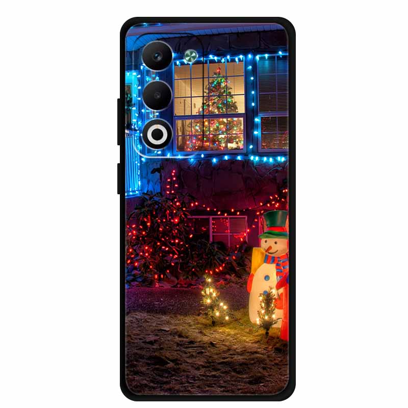 Christmas Phone Case For Oppo A5 5G CPH2735 / A5 4G CPH2727 Christmas Tree Soft Silicone TPU Back Cover Bumper For Oppo A5 Coque