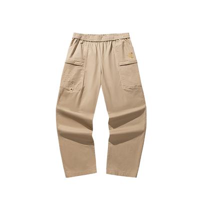 Loose Fit Simple Versatile Mid Waist Straight Leg Casual Pants Men Bottoms 152618506-2