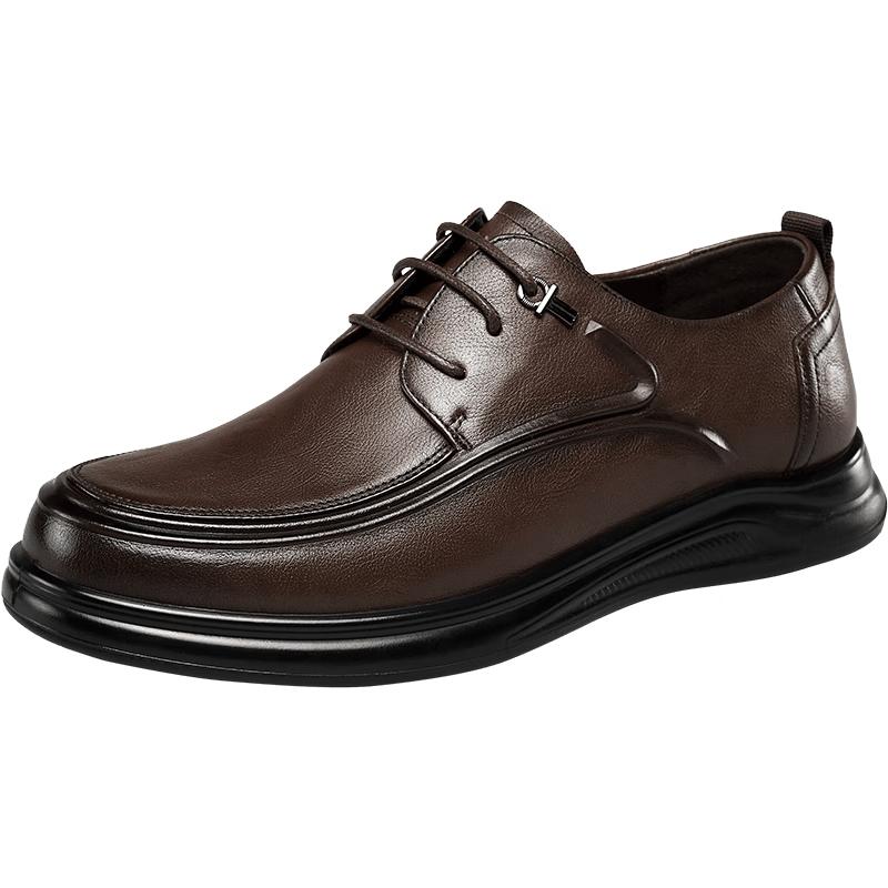Men s Soft-Sole Business Casual Leather Derby Shoes 42
