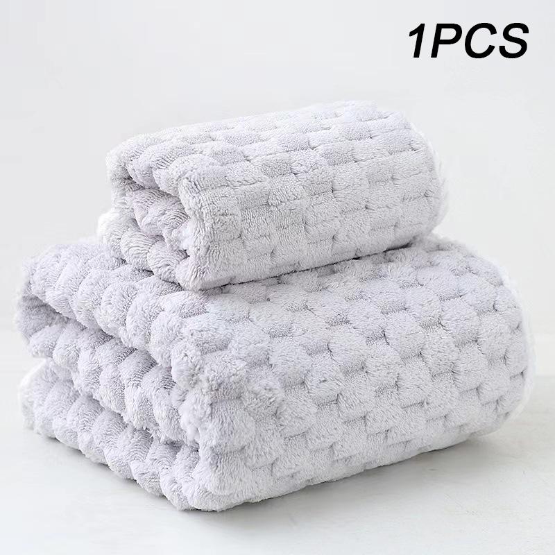 Thickening High Quality Bamboo Charcoal Coral Velvet Fiber Bath Towel Super Absorbent And Quick Drying Bath Towel Bathroom Use
