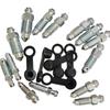 2/10Pcs Motorcycle Brake Caliper Oil Drain Deflation Screws M8 M10 With Rubber Cap For Caliper Air Bleed Nipple Bolts