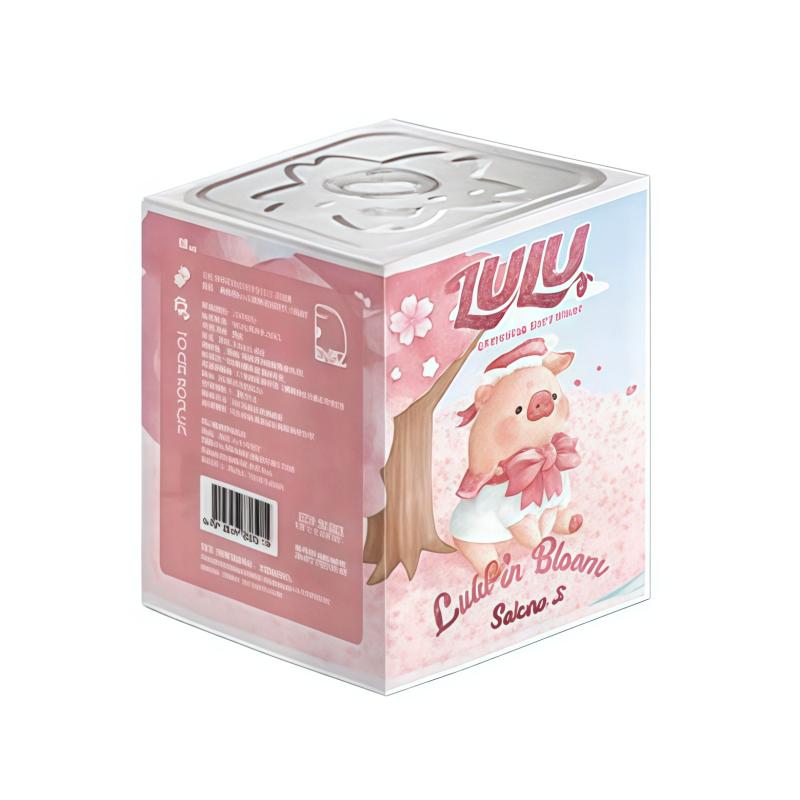 Hidden Genuine Canned Pig Lulu Pig Cherry Blossom Series First Generation Trendy Toy Figurine Peripheral Gift Ornament