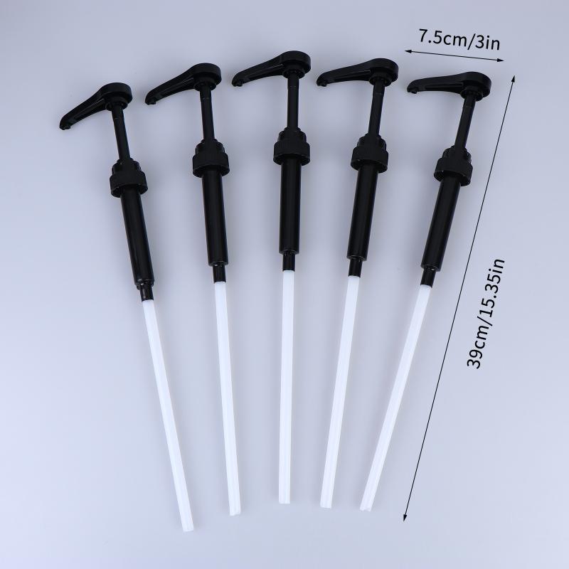 5X Syrup Pump Coffee Syrup Pump Dispenser Syrup Pump Press Action Pump Head For Coffee Syrups For Juice Bottle Dispenser
