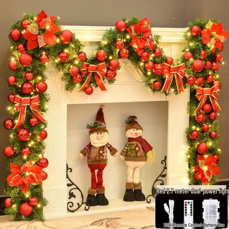 2.7m Christmas Garland for Decoration - Tree, Wreath, Wall, Door Hanging, Hotel, Shopping Mall Display
