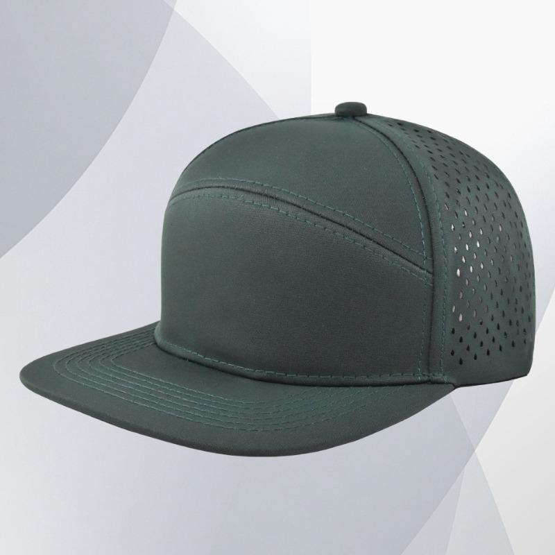 Baseball cap print embroidery hip hop flat brim laser mesh breathable sports cap