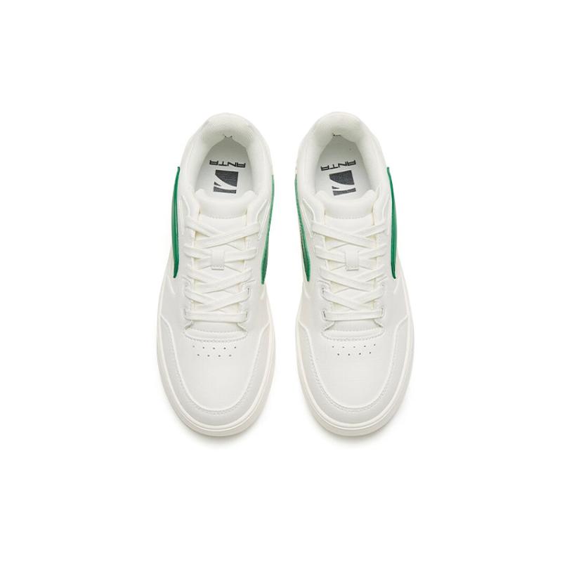 Anta 982 Low-Top Skateboard Shoes Women's White Green Sneakers 122248066-7