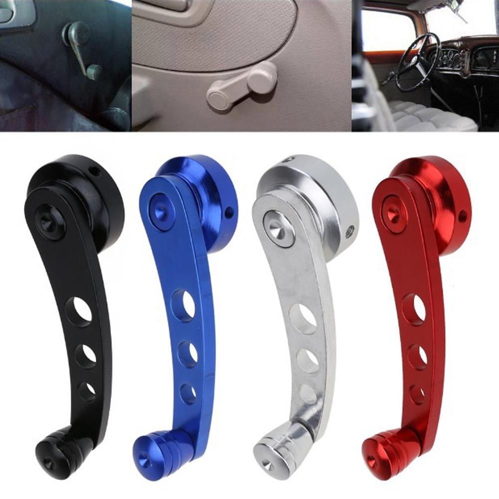 1Set Universal Car Window Handle Winder Riser Replacement Winder Crank Riser Window Handles Aluminum Alloy