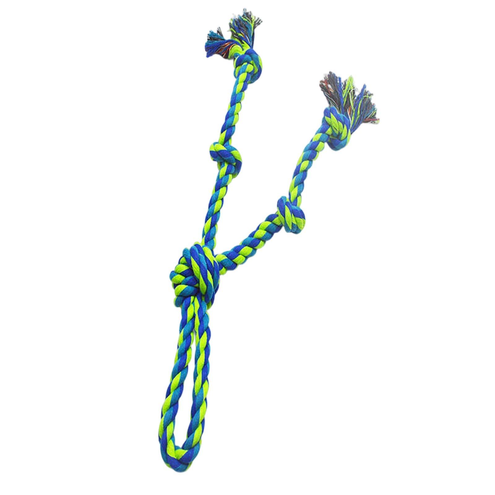 

Тяжелая игрушка для собак, агрессивных любителей жевать – прочные жевательные игрушки для крупных собак, отлично подходят для перетягивания каната и чистки зубов One Size синий
