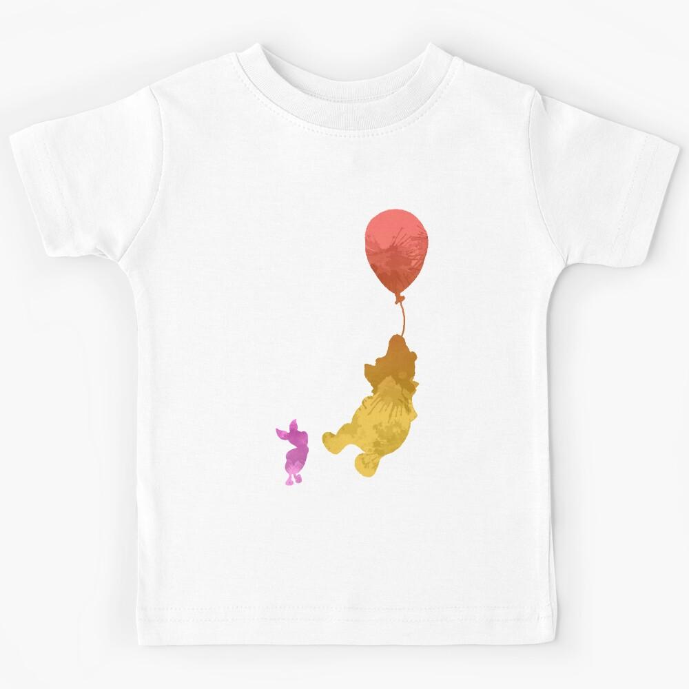 Bear and Pig Inspired Silhouette Kids T-Shirt 110