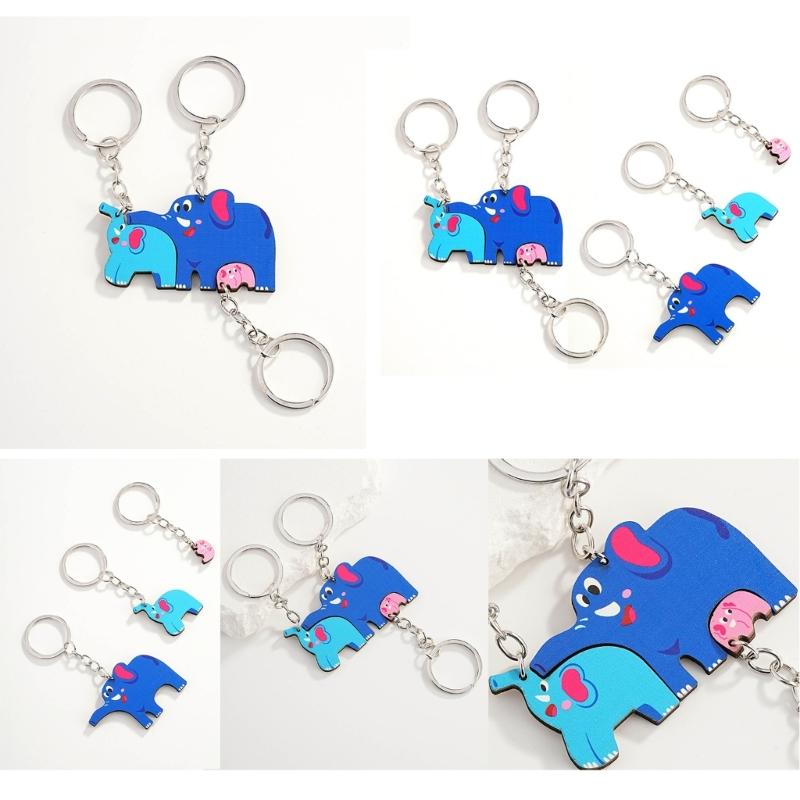 Animal Shape Stylish Keyrings Set Great for Anniversaries Valentines Birthdays